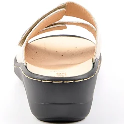 FLEX'IS Mules A Talons Beige|Femme Chaussures Confort