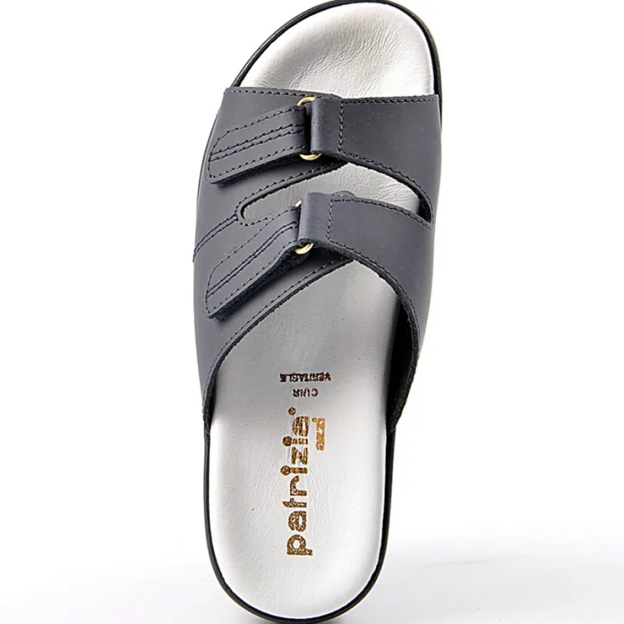 FLEX'IS Mules Compensees Femme Bleu Marine|Femme Chaussures Confort
