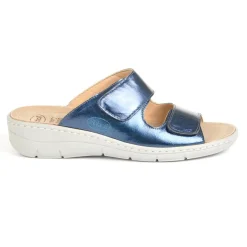 SCHOLL Mules Compensees Femme Confort Bleu Marine|Femme Chaussures Confort