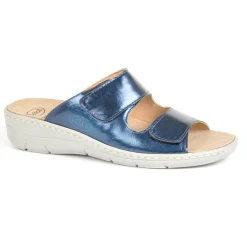 SCHOLL Mules Compensees Femme Confort Bleu Marine|Femme Chaussures Confort