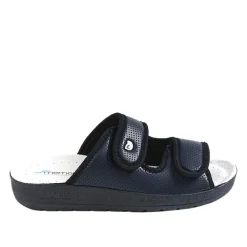 ECO BIO SANITAL Mules Compensees Femme Eco Bio Memorisy Bleu Marine|Femme Chaussures Confort