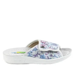 ECO BIO SANITAL Mules Compensees Femme Eco Bio Memorisy Blanc|Femme Chaussures Confort