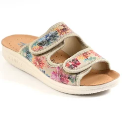 ECO BIO SANITAL Mules Compensees Femme Eco Bio Memorisy Beige|Femme Chaussures Confort