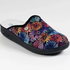 ECO BIO SANITAL Mules Compensees Femme Eco Bio Memorisy Bleu Marine|Femme Chaussures Confort