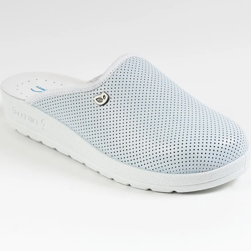 ECO BIO SANITAL Mules Femme Eco Bio Memorisy Bleu|Femme Chaussures Confort