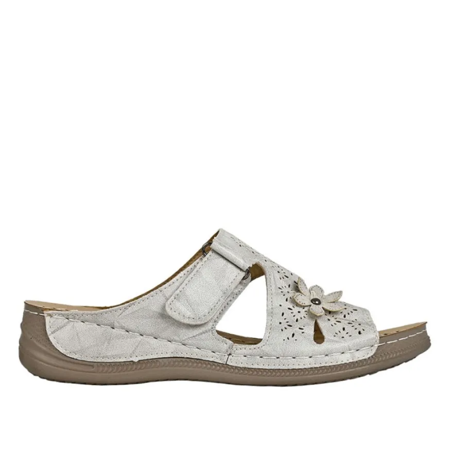 LADY CONFORT Mules Femme Gris|Femme Chaussures Confort