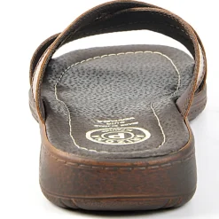 ARIZONA Mules Homme A Brides Croisees En Cuir Marron|Homme Mules, Tongs