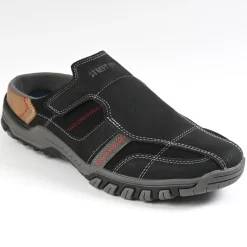 STREET LIFE Mules Homme Noir|Homme Mules, Tongs
