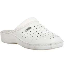 FLEX'IS Mules Sabots Femme Blanc|Femme Chaussures Confort