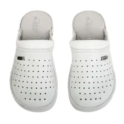 FLEX'IS Mules Sabots Femme Blanc|Femme Chaussures Confort