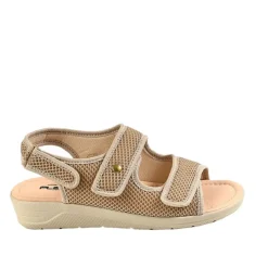 FLEX'IS Sandales Compensees Femme Flexi's Beige|Femme Chaussures Confort