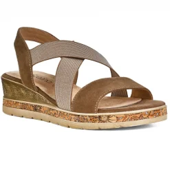 SCALINA Sandales Compensees Femme Kaki|Femme Chaussures Confort