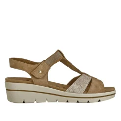RELIFE Sandales Compensees Semelles Interieures Amovibles Camel|Femme Chaussures Confort