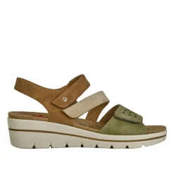 RELIFE Sandales Compensees Semelles Interieures Amovibles Kaki|Femme Chaussures Confort