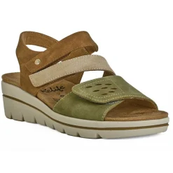 RELIFE Sandales Compensees Semelles Interieures Amovibles Kaki|Femme Chaussures Confort