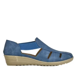 LADY CONFORT Sandales Femme Bleu|Femme Chaussures Confort