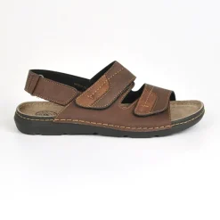 ARIZONA Sandales Homme Marron En Cuir|Homme Sandales