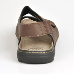 ARIZONA Sandales Homme Marron En Cuir|Homme Sandales