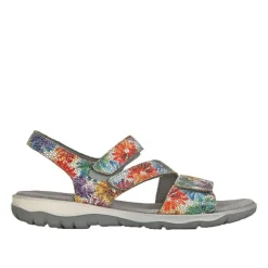 LADY CONFORT Sandales Plates Femme Multicolore|Femme Chaussures Confort