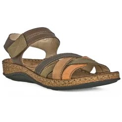 LADY CONFORT Sandales Plates Femme Multicolore |Femme Chaussures Confort