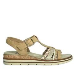 RELIFE Sandales Plates Femme Beige|Femme Chaussures Confort