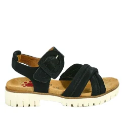 RELIFE Sandales Noir|Femme Chaussures Confort