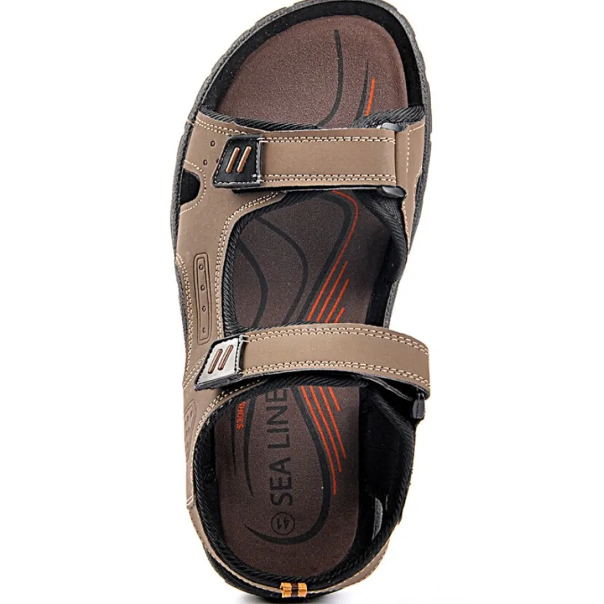 SEALINE Sandales Camel|Homme Sandales