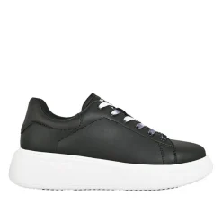 STREET LIFE Sneakers Femme Noir Lacets Bicolores |Femme Baskets, Sneakers