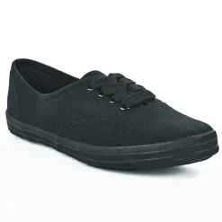 STREET LIFE Tennis Femme Noir Unie |Femme Baskets, Sneakers
