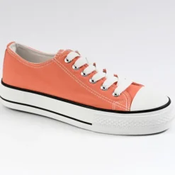 STREET LIFE Tennis Femme Orange |Femme Baskets, Sneakers