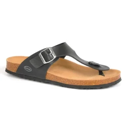 SCHOLL Tongs Homme Semelles Anatomiques Noir En Cuir|Homme Mules, Tongs